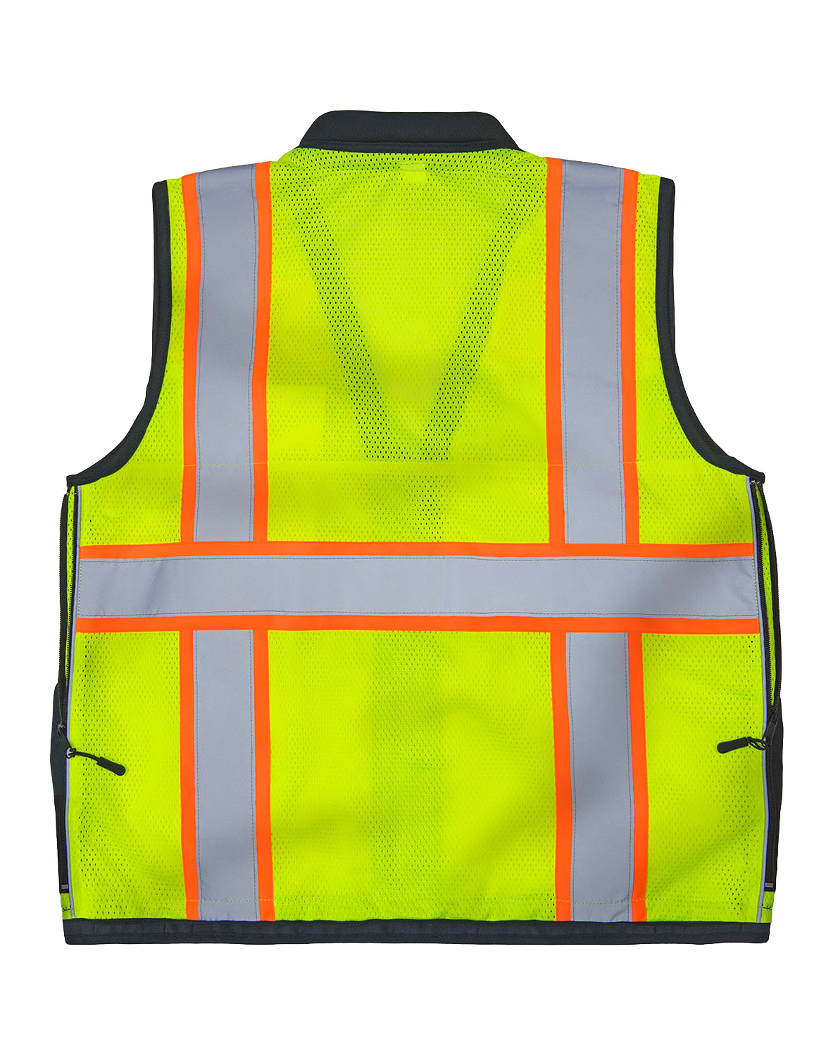 Picture of Max Apparel MAX490 Class 2 Deluxe Surveyors Vest, Safety Green/Black